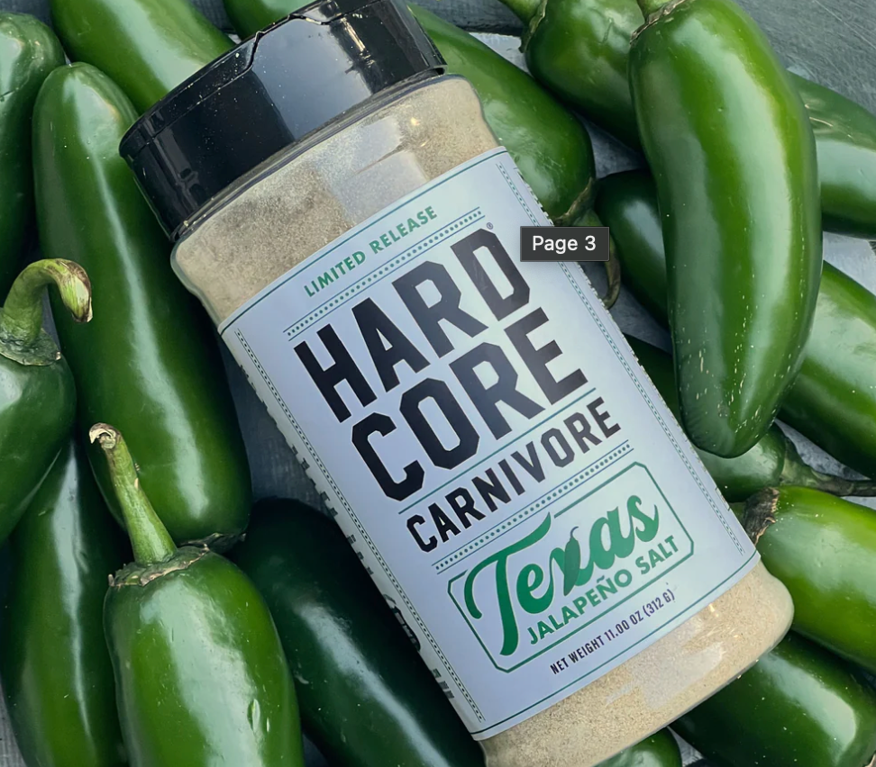 Hardcore Carnivore: Texas Jalapeño Salt Seasoning